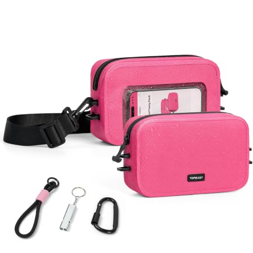 Waterproof Fanny Pack for Women & Men, Waterproof Belt Bag for Swimming - color: Pink