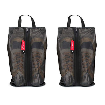 pack all 여행용 신발 가방, 스포츠용 방수 신발 파우치 - color: 블랙., style: 2팩