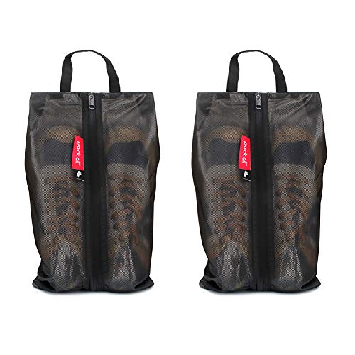 pack all 여행용 신발 가방, 스포츠용 방수 신발 파우치 - color: 블랙., style: 2팩