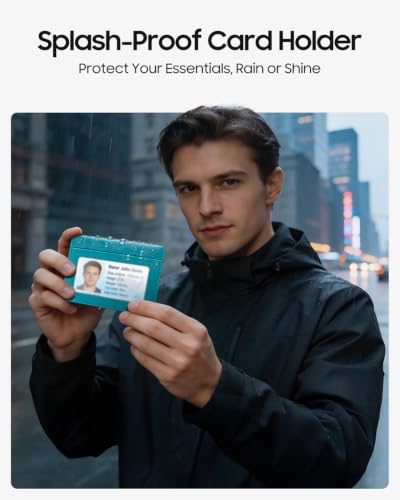 FINTIE Slim Minimalist Front Pocket Wallet RFID Blocking Credit Card Holder - color: Legacy Teal