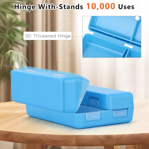 FYY Travel Pill Organizer, 7 Compartments Pill Box Medicine Case - Blue - color: Blue, size: Small (1 Piece)