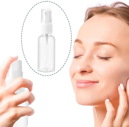 GANPUB 2 Pcs Spray Bottles Clear Plastic Spray Bottles Small Spray Travel Size Fine Mist Perfume Bottle Refillable Mini Empty Spray Bottle for Perfume Hair Travel Refillable Containers（1oz/30ml ）