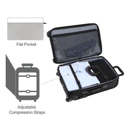 22 Inch Rolling Garment Bag with Wheels, TSA Lock for Travel - color: Jet Black