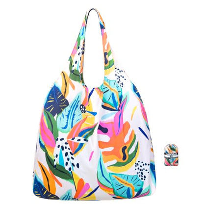 Nanobag XL 25L Tote Foldable Packable Reusable Grocery Shopping Bag - color: Vividgarden