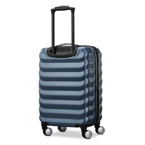 Samsonite Hard-Sided 20-Inch Lightweight Carry On Expandable Element Suitcase: Durable, 360° Spinner Wheels, Adjustable Telescopic Handle, TSA-Approved Lock - Captains Blue - color: Captains Blue, size: 20-Inch Carry-On
