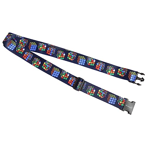 Teeoff 2 Pack Elastic Luggage Straps Suitcase Belts Travel Bag Accessories Adjustable 220CM (Magic Cube) - color: Magic Cube