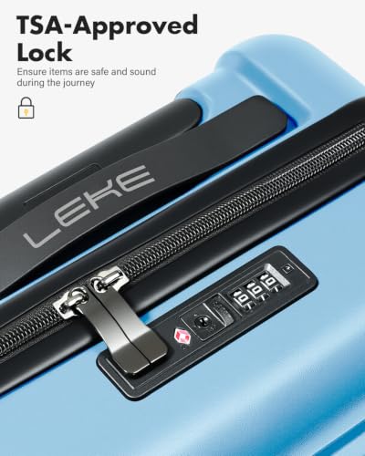 Lekesky 기내용 수하물 항공사 승인, 레이크 블루, 16인치, 하드 쉘 휴대용 수하물 - color: 레이크 블루, size: 16인치