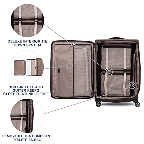 Travelpro Platinum Elite Checked Luggage Spinner, Espresso, 29-Inch - color: Rich Espresso Brown, size: Checked-Large 29-Inch