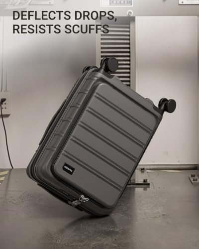 TAKUMI Suitcases with Wheels, Expandable Carry on Luggage, 3 Piece Set - color: Grey, size: 20/24/28 Inch - 3-Piece Set