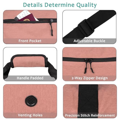 Goloni 120L Foldable Duffle Bag for Travel, Large Durable Travel Duffel Bag - color: Pink, size: 120L