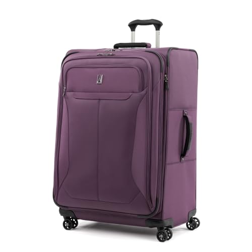 Travelpro Tourlite Softside 3-Piece Set, Expandable Luggage, 4 Spinner Wheels, Lightweight Suitcase, 21" Carry-On, 25" Checked Medium, 29 Check Large, Deep Purple - color: Deep Purple, size: 3-Piece Set (21/25/29)