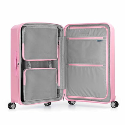 Traveler's Choice Pagosa Hardshell Expandable Luggage with Spinner Wheels, Pink, 30-Inch Large - color: Pink, size: 30-Inch Large