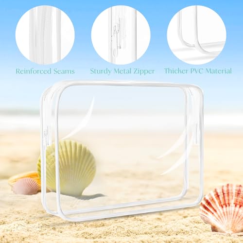 5 Pack Travel Bottles for Toiletries, 3.4oz TSA Approved Travel Containers - color: Clear
