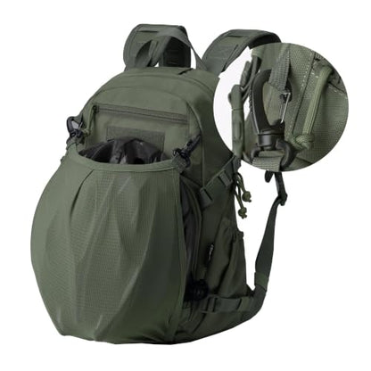 Mardingtop 소형 전술 백팩, Molle 하이킹 백팩, 배낭여행, 사이클링 및 자전거용, 15L/25L 백팩 - color: 레인저 그린., size: 15L
