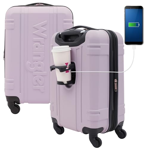Wrangler 20" Astral Hardside Carry-On Luggage, Lilac - color: Lilac
