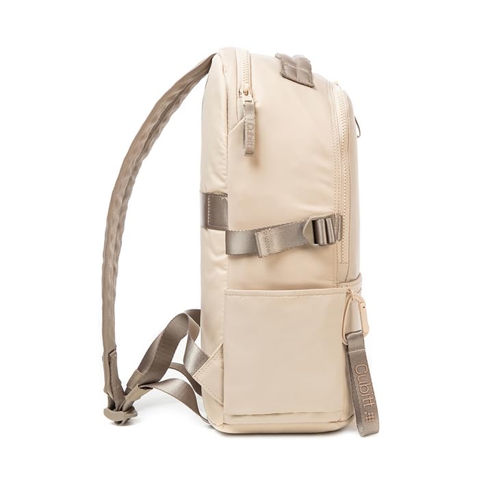 Cubitt Backpack, Lightweight Laptop Backpack | Water-Resistant Backpack for Work, College & Travel with Organizer, 12kg Capacity - color: Warm Beige