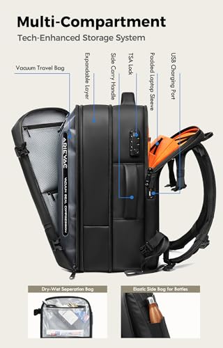 IKYWT 80L Vacuum Seal Travel Backpack with Compression System
