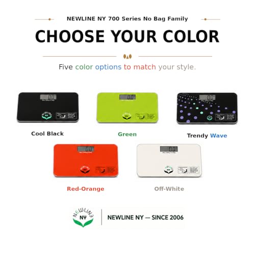 700 Series Travel Digital Bathroom Scale, 400 lb, Red-Orange - color: Red-Orange