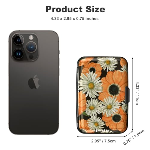 ELFISH RFID Aluminum Wallet Credit Card Protector Case Holder for Men Women - color: Chamomile