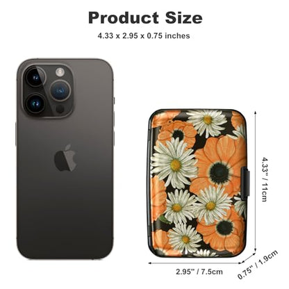 ELFISH RFID Aluminum Wallet Credit Card Protector Case Holder for Men Women - color: Chamomile