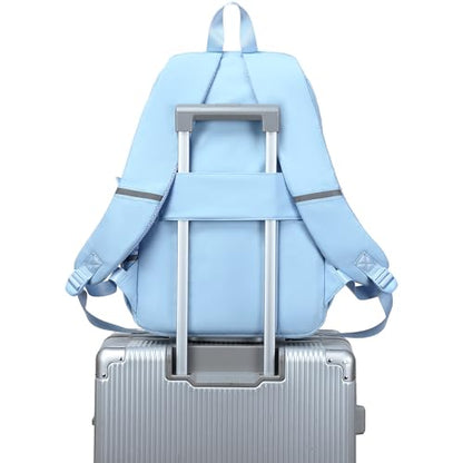 abshoo School Backpack for Girls Teen Elementary Middle High School Bookbag - color: Light Blue