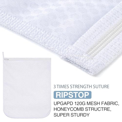 3 pcs Durable Honeycomb Mesh Laundry Bags for Delicates 16" x 19" (3 Large) - size: 3 Large