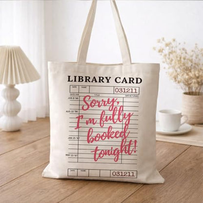 Book Lover Tote Bag with Funny Reading Quote Bag - color: Book 03