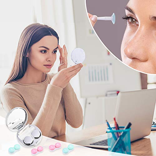 cauyuan Cute Contact Lens Case Portable Travel Box - color: D-Silver
