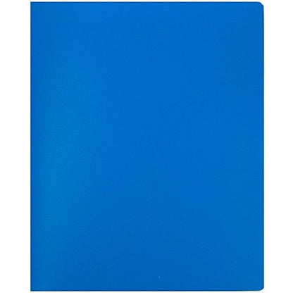 JAM PAPER Heavy Duty Plastic Multi Pocket Folders - 6 Pocket Organizer - Blue - 2/Pack - color: Blue, size: 6 Pocket (Pack of 2)
