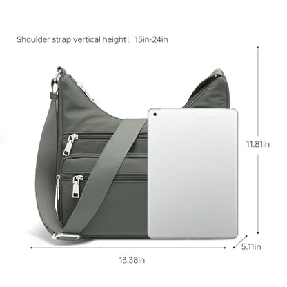 Medium Women's Crossbody Handbags Ladies Shoulder bag for Travel - color: Green