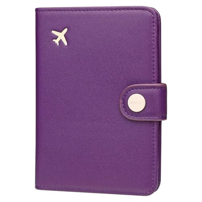 ZOPPEN Passport Holder RFID Blocking Travel Wallet, Lilac Purple - color: Purple