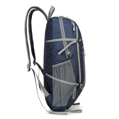 levayhill Hiking Foldable Backpack,Packable Daypack,Dark Blue, 30L - color: Dark Blue