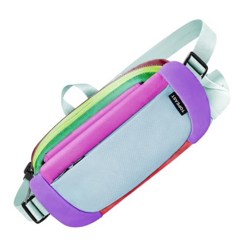 TOPEAST Waist Pack Large Capacity Fanny Pack with Water Bottle Pocket - color: Multicolor