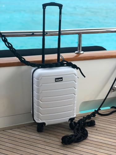 InUSA TREND 20-Inch Carry-On Hardside Spinner Luggage Lightweight Durable White - color: White, size: 20 Inch