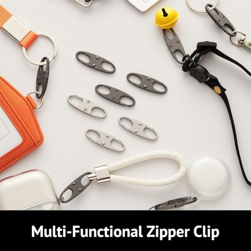 zelin Anti Theft Zipper Clip, Zipper Locks, Travel Essentials,8Pcs Silver - color: 8 Frost Silver