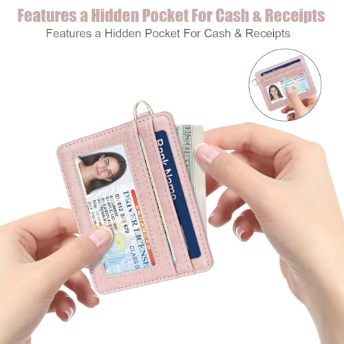 Slim Credit Card Holder Crocodile Wallet Women Thin Wallets - color: A Pink