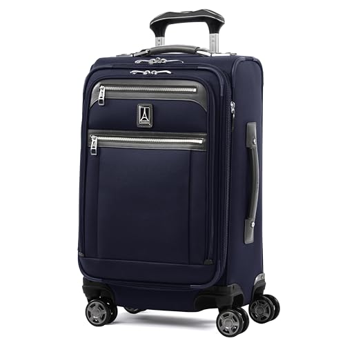 Travelpro Platinum Elite Softside Spinner Set, Dark Blue, 2-Piece (21/25) - color: Dark Blue, size: 2-Piece Set (21/25)