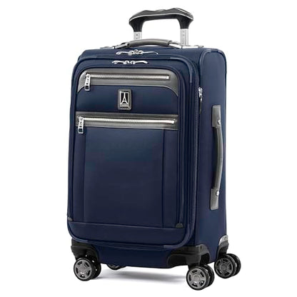 Travelpro Platinum Elite Softside Spinner Set, Dark Blue, 2-Piece (21/25) - color: Dark Blue, size: 2-Piece Set (21/25)