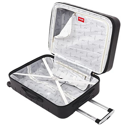 Wrangler Smart Spinner Hardside Luggage, 3 Piece Set, Black - color: Black, size: 3 Piece Set