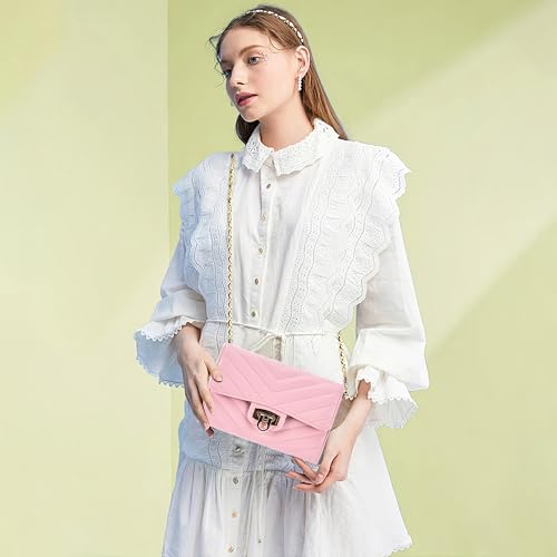 Small Crossbody Bag Sling Bag, Phone Holder for Women - color: Pink