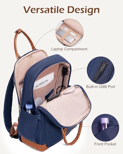 LONG VACATION Luggage Sets with Spinner Wheels, Carry on Suitcase 3 Piece - color: NAVY, size: 3 piece set(BP)