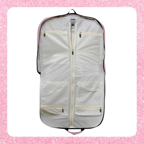 NGIL Glitter Travel Hanging Garment Bag (Glitter-Pink) - color: Glitter-Pink