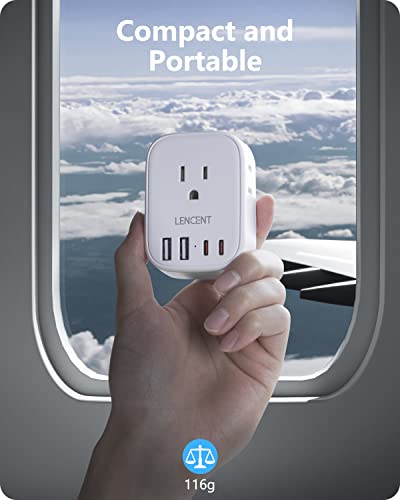 LENCENT Germany France Travel Power Adapter, Schuko Type E F Power Plug - style: Type E/F-17.5W- Germany