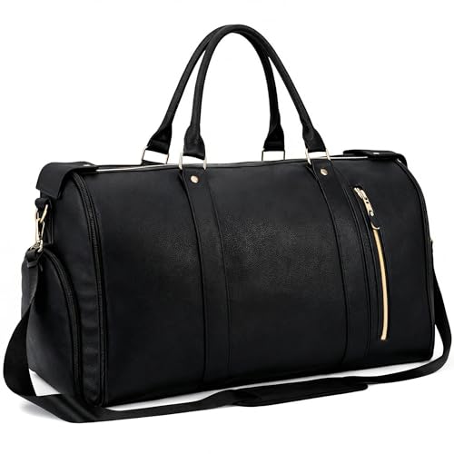 Luhxe Travel Convertible Carry On Garment Bag 2.0 with Shoe Pouch & Detachable Shoulder Strap - Improved Zipper and reinforced straps - Charcoal - color: Charcoal