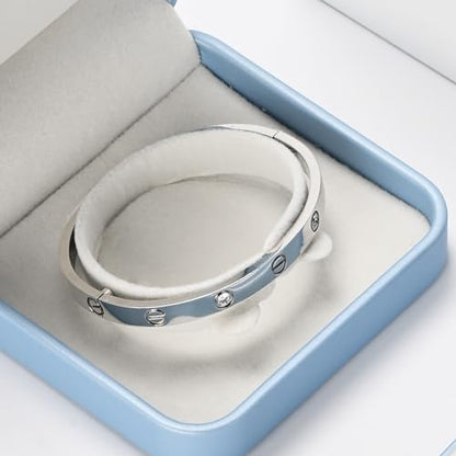 Oirlv Blue Bracelet Bangle Gift Box - color: Sky Blue, size: Bracelet Box