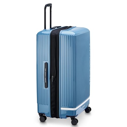 florence by mills Spin Me Away Hardside Expandable Luggage with Spinner Wheels, Zinc Blue, Checked-Large 29 Inch - color: Zinc Blue, size: Checked-Large 29 Inch