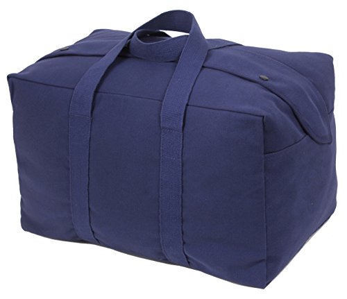 Rothco Canvas Parachute Cargo Bag, Navy Blue, 40.5L - color: Navy Blue