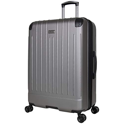 Kenneth Cole Reaction Flying Axis 28" Hardside Expandable 8-Wheel Spinner Check-Size Luggage, Silver - color: Silver, size: 28-Inch Checked