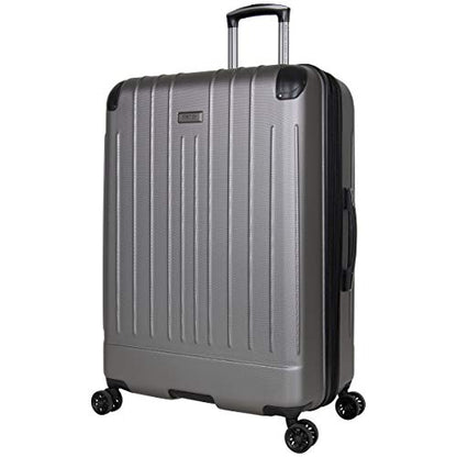 Kenneth Cole Reaction Flying Axis 28" Hardside Expandable 8-Wheel Spinner Check-Size Luggage, Silver - color: Silver, size: 28-Inch Checked