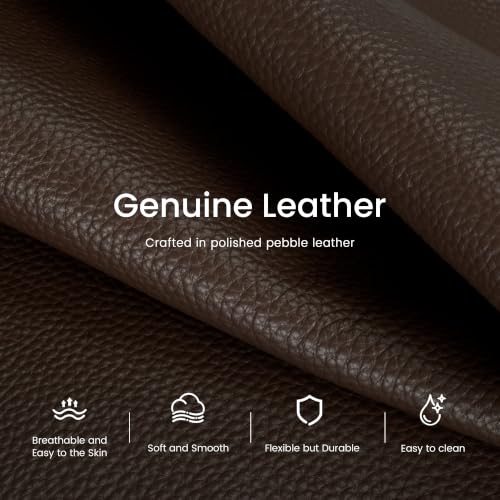 befen Coffee Real Leather Anti-Theft Small Crossbody Sling Bags for Women - color: Coffee